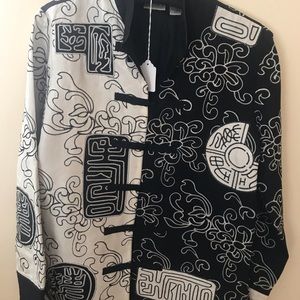 Beautiful oriental silk embroidery rayon lining